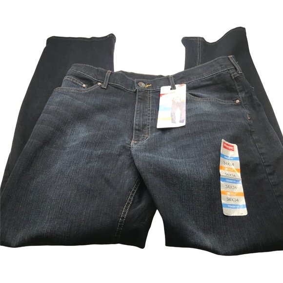 Wrangler Men's 34x34 Straight Fit Blue Jeans New With Tags - Picture 13 of 14